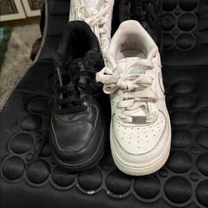 Set 2 Nike Kids Black and White Sneakers